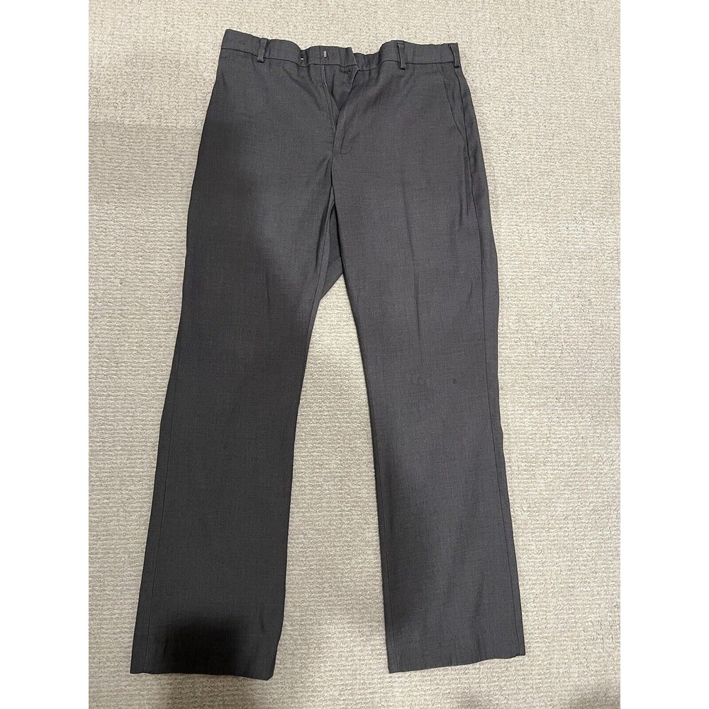 Perry Ellis portfolio Premium pants 33x30 modern fit Charcoal Grey wool blend